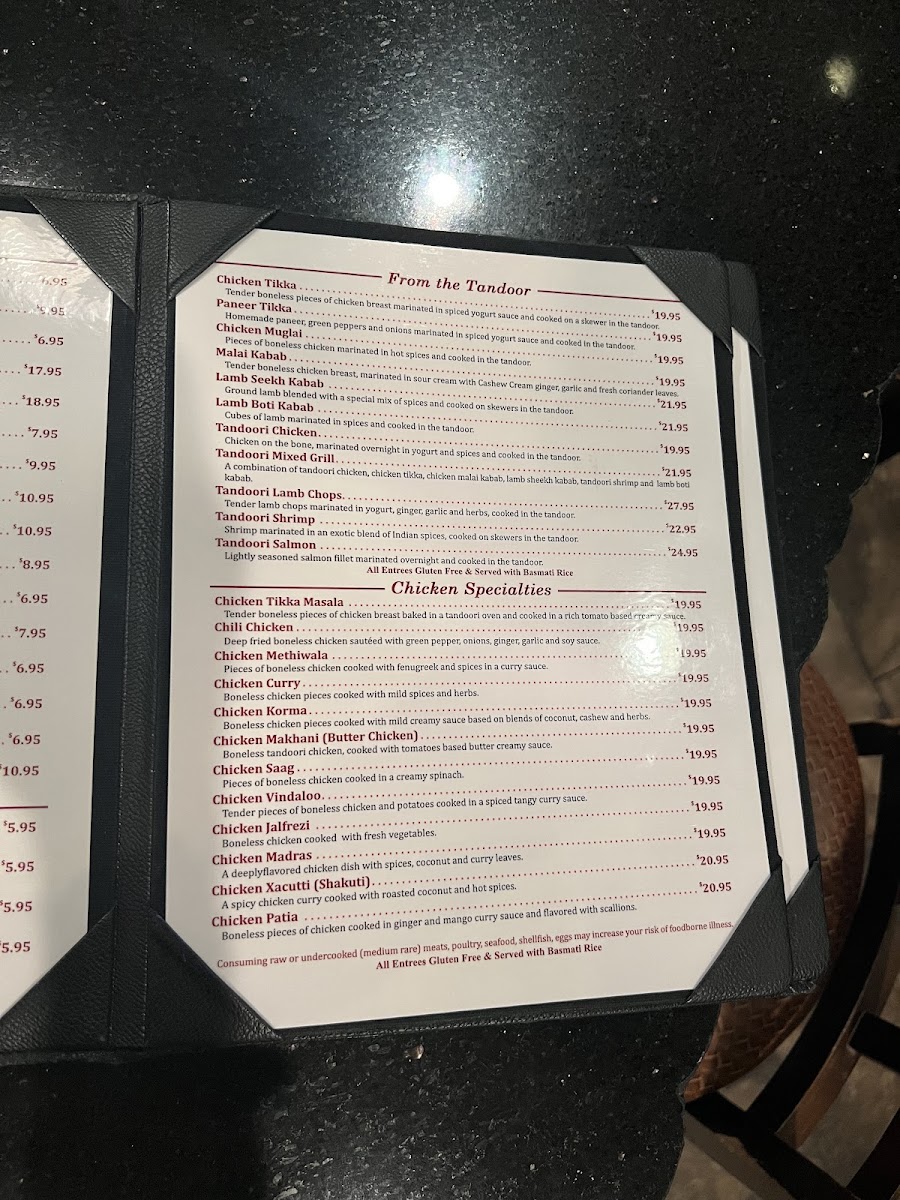 Basmati Indian Restaurant Menu - Image 3