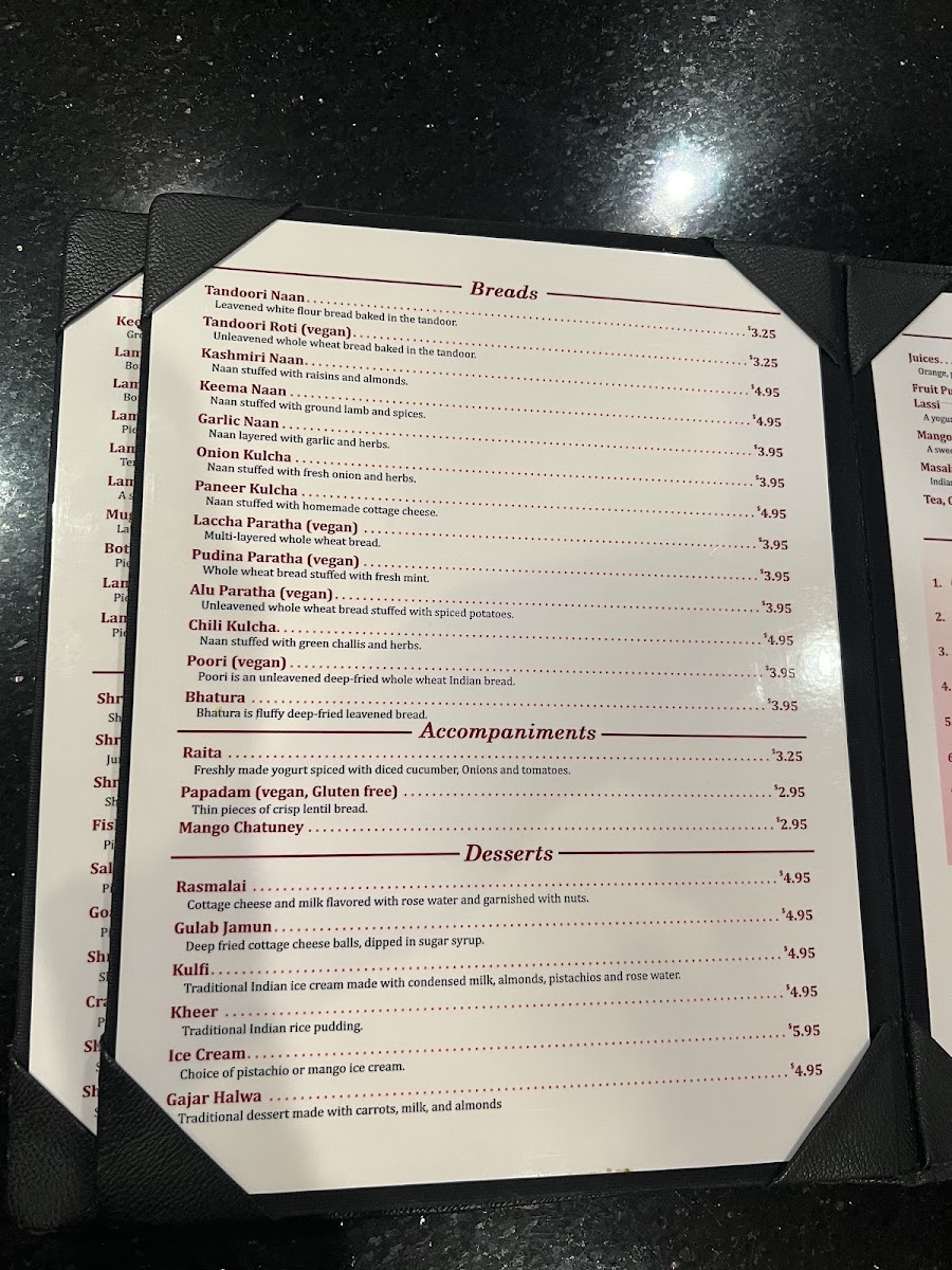 Basmati Indian Restaurant Menu - Image 6
